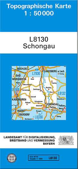 (Land)Karte TK50 L8130 Schongau von 