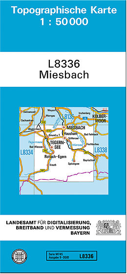 (Land)Karte TK50 L8336 Miesbach von 