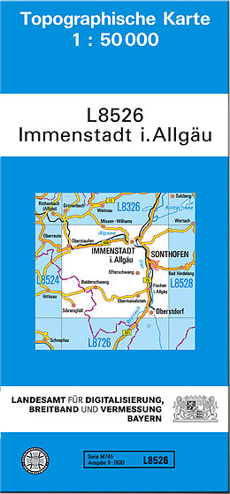 (Land)Karte TK50 L8526 Immenstadt i.Allgäu von 