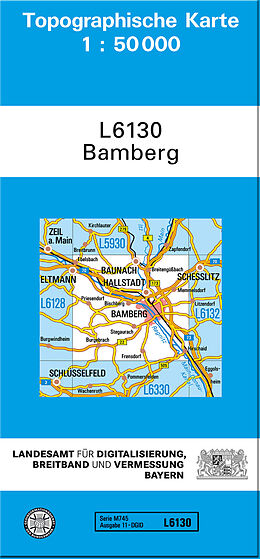 (Land)Karte TK50 L6130 Bamberg von 