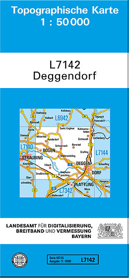 (Land)Karte TK50 L7142 Deggendorf von 