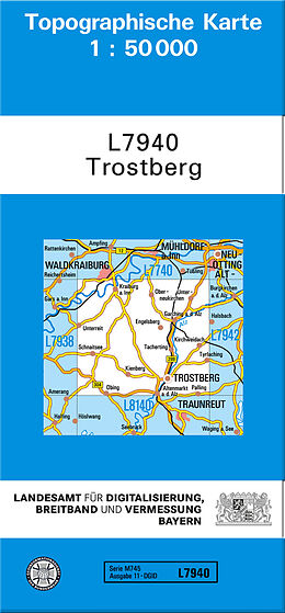 (Land)Karte TK50 L7940 Trostberg von 