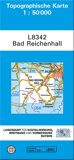 (Land)Karte TK50 L8342 Bad Reichenhall von 