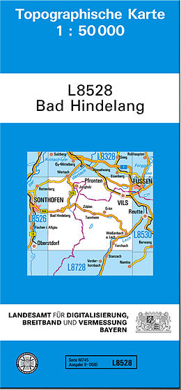 (Land)Karte TK50 L8528 Bad Hindelang von 