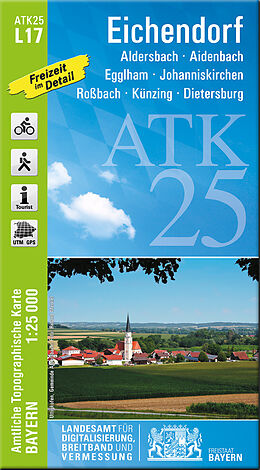 (Land)Karte ATK25-L17 Eichendorf (Amtliche Topographische Karte 1:25000) von 