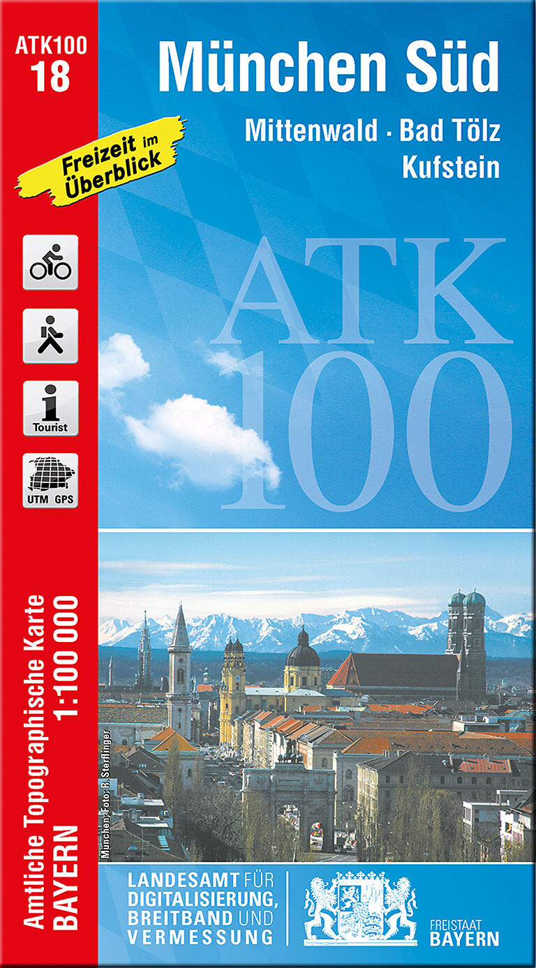 ATK100-18 München Süd (Amtliche Topographische Karte 1:100000)