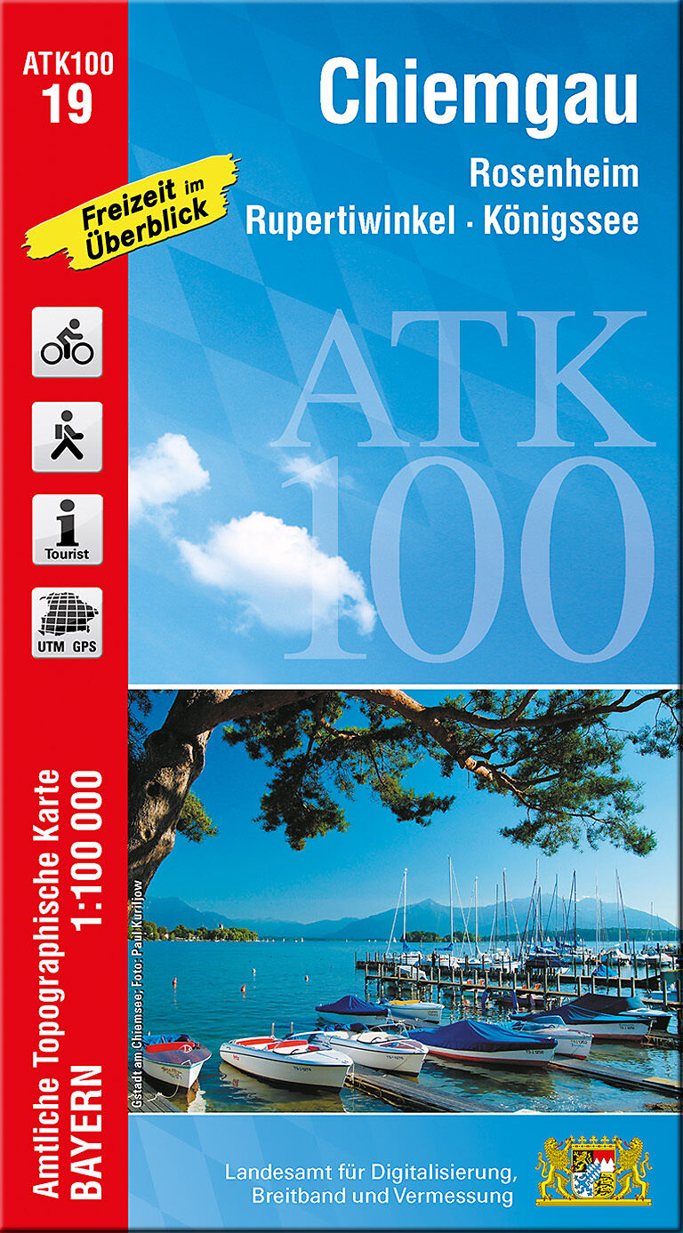 ATK100-19 Chiemgau (Amtliche Topographische Karte 1:100000)