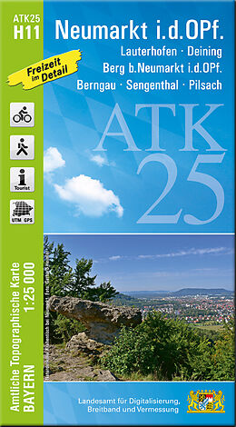 (Land)Karte ATK25-H11 Neumarkt i.d.OPf. (Amtliche Topographische Karte 1:25000) von Landesamt für Digitalisierung Breitband und Vermessung Bayern