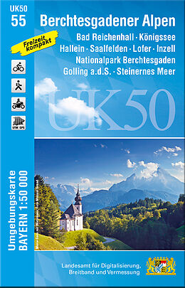 (Land)Karte UK50-55 Berchtesgadener Alpen von 