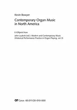E-Book (pdf) Contemporary Organ Music in North America von Kevin Bowyer