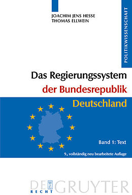 Fester Einband Das Regierungssystem der Bundesrepublik Deutschland von Joachim Jens Hesse, Thomas Ellwein