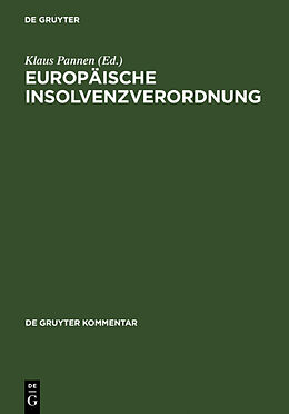 Fester Einband Europäische Insolvenzverordnung von 