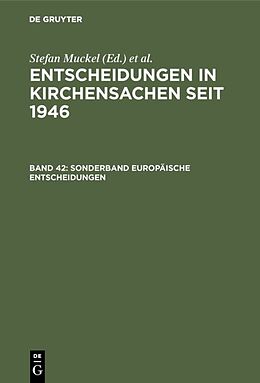 Livre Relié Sonderband Europäische Entscheidungen de Carl J Hering, Hubert Lentz