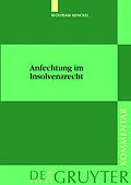 PDF Anfechtung im Insolvenzrecht von Wolfram Henckel