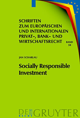 Fester Einband Socially Responsible Investment von Jan Scharlau