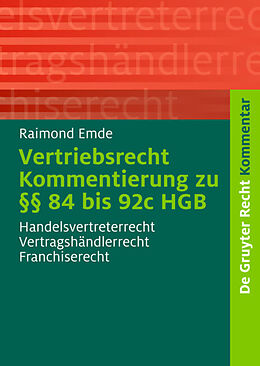E-Book (pdf) Vertriebsrecht von Raimond Emde