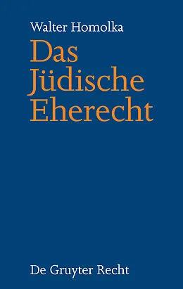 E-Book (pdf) Das Jüdische Eherecht von Walter Homolka