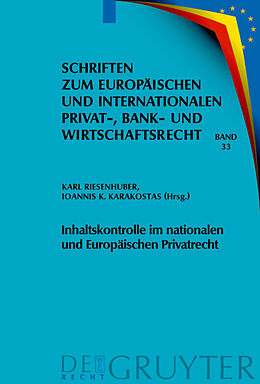 E-Book (pdf) Inhaltskontrolle im nationalen und Europäischen Privatrecht von 