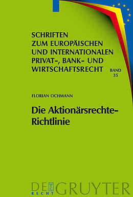 Fester Einband Die Aktionärsrechte-Richtlinie von Florian Ochmann