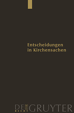 Fester Einband Entscheidungen in Kirchensachen seit 1946 / 1.1.-31.12.2005 von Manfred Baldus