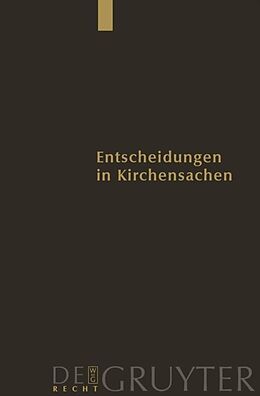 E-Book (pdf) Entscheidungen in Kirchensachen seit 1946 / 1.1.-31.12.2005 von 