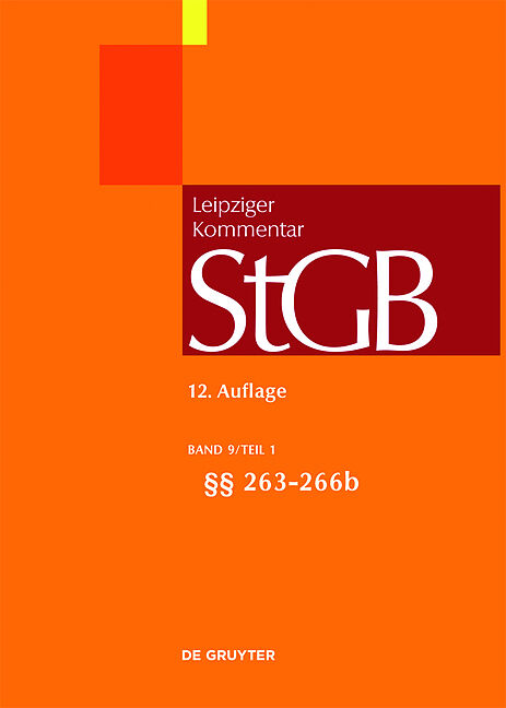 Strafgesetzbuch. Leipziger Kommentar / §§ 263-266b