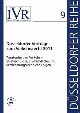 Kartonierter Einband Düsseldorfer Vorträge zum Verkehrsrecht 2011 von 