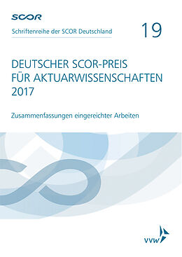 Paperback Deutscher SCOR-Preis für Aktuarwissenschaften 2017 von Dietmar Zietsch