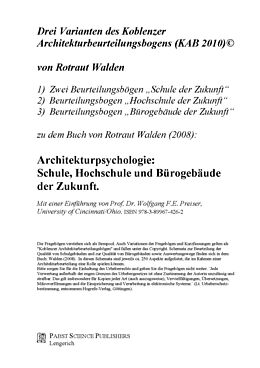 E-Book (pdf) Drei Varianten des Koblenzer Architekturbeurteilungsbogens (KAB 2010)© von Rotraut Walden