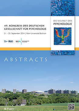 Kartonierter Einband 49. Kongress der Deutschen Gesellschaft für Psychologie von 