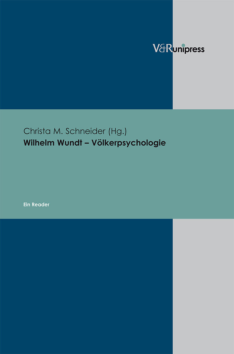 Wilhelm Wundt  Völkerpsychologie