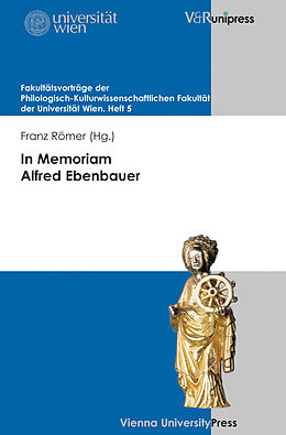 Paperback In Memoriam Alfred Ebenbauer von 