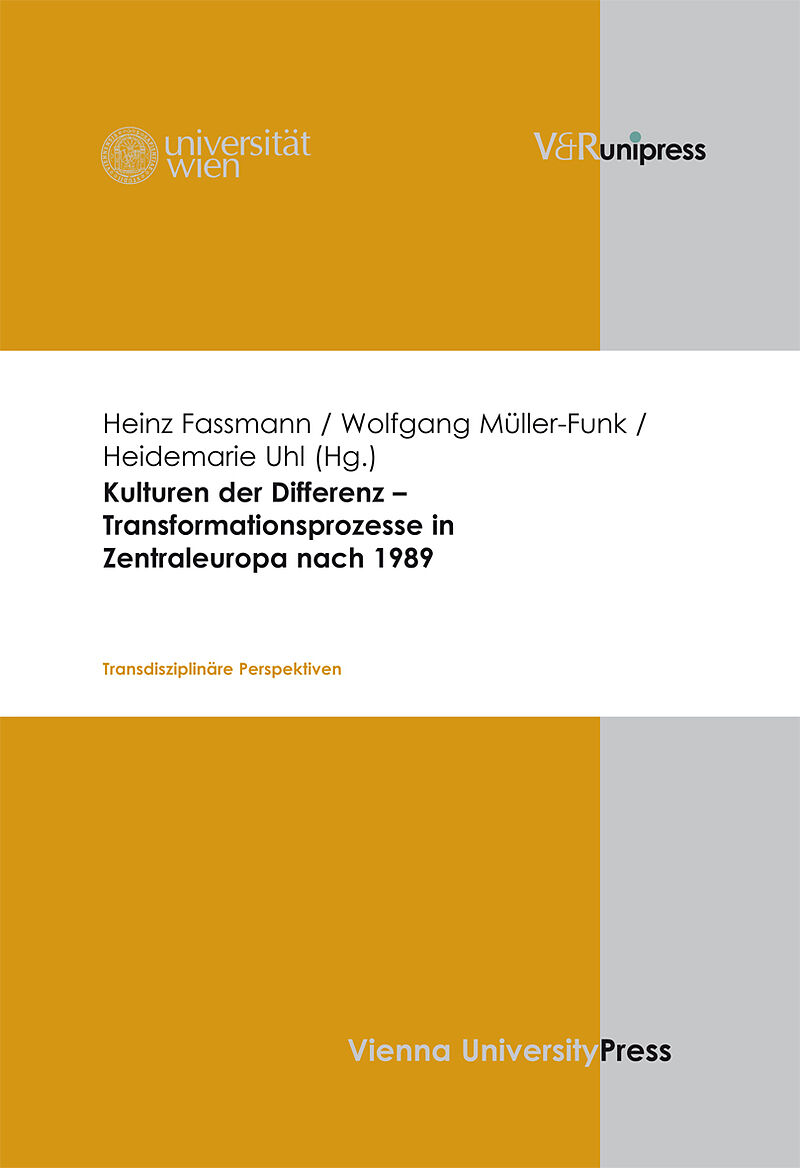 Kulturen der Differenz  Transformationsprozesse in Zentraleuropa nach 1989