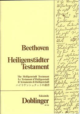 Geheftet (Geh) Heiligenstädter Testament von Ludwig van Beethoven