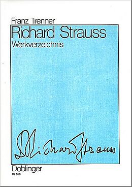 Kartonierter Einband (Kt) Richard Strauss von Franz Trenner