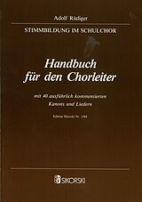 Adolf Rüdiger Notenblätter Handbuch für den Chorleiter mit