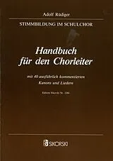 Adolf Rüdiger Notenblätter Handbuch für den Chorleiter mit
