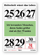Kalender Original-Leitspruch-Wochen-Kalender 2024 von Bellaprint Verlag GmbH