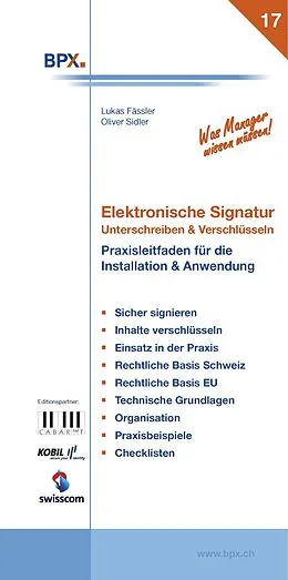 E-Book (pdf) Elektronische Signatur: Unterschreiben & Verschlüsseln von Lukas Fässler