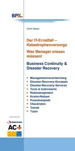E-Book (pdf) Der IT-Ernstfall - Katastrophenvorsorge von Ulrich Moser