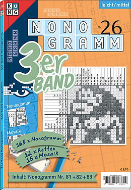 Kartonierter Einband Nonogramm 3er-Band Nr. 26 von Conceptis Puzzles