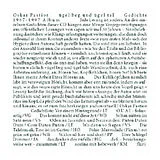 Audio CD (CD/SACD) ügel beg und ügel tal von Oskar Pastior