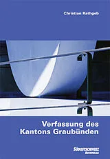 Kartonierter Einband Verfassung des Kantons Graubünden von Christian Rathgeb