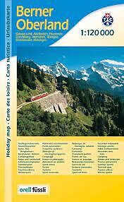 Berner Oberland. Urlaubskarte. 1:120'000