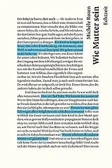 Kartonierter Einband Wie Mutter sein von Michèle Roten