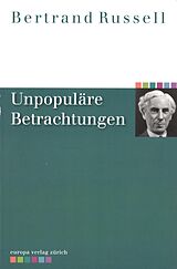 E-Book (epub) Unpopuläre Betrachtungen von Bertrand Russell