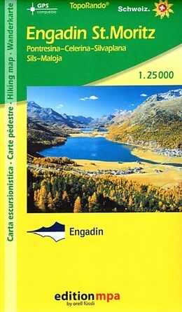 Carte (de géographie) Engadin St. Moritz 1:25 000 de 