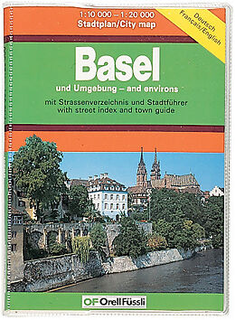 gefaltete (Land)Karte Basel 12000 von 