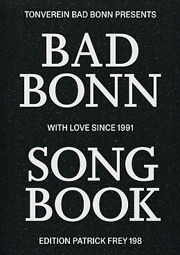 Couverture cartonnée Bad Bonn Song Book de Katharina Reidy