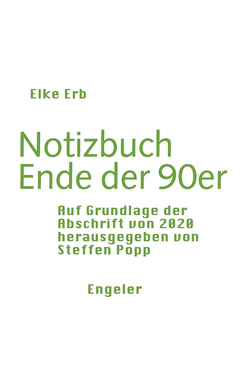 Notizbuch Ende der 90er